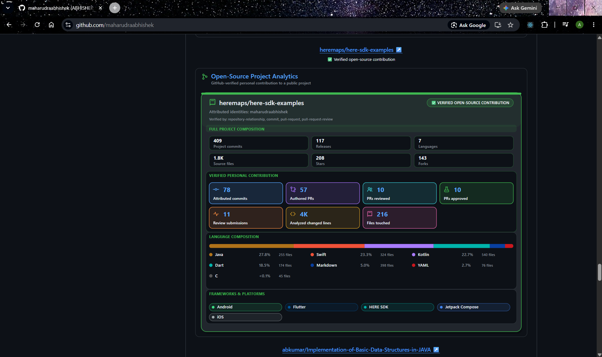 GitHub Analytics Generator screenshot 12: Screenshot 12