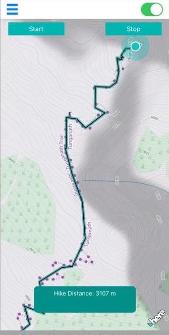 HikingDiary screenshot 2: Screenshot 01